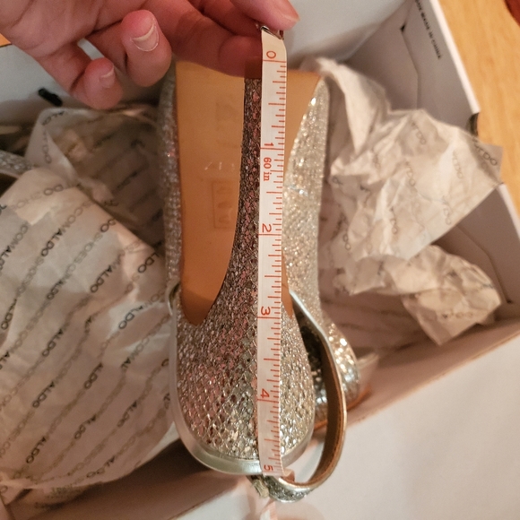 Aldo Silver Gray High Heels Sandals - Picture 10 of 11